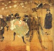 Henri de toulouse-lautrec, Dancing at he Moulin Rouge